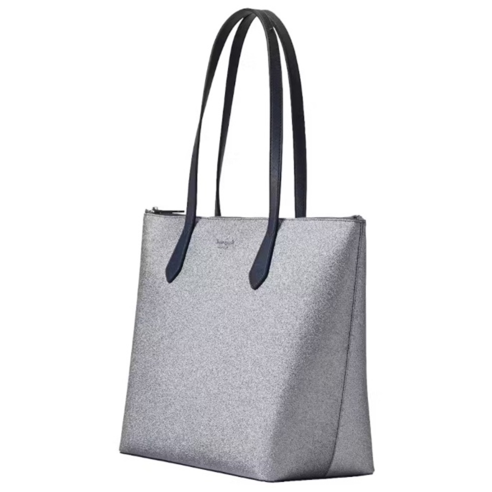 KATE SPADE | NWT Joeley Large Tinsel Tote Dusk Navy - Picture 2 of 3